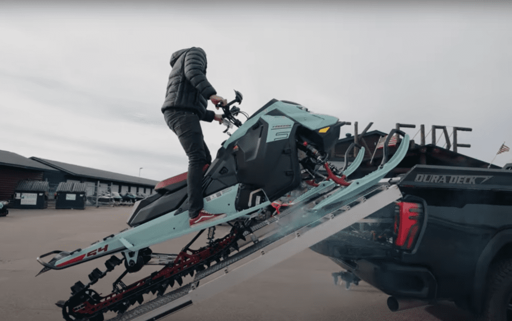 Unloading a Sled Deck