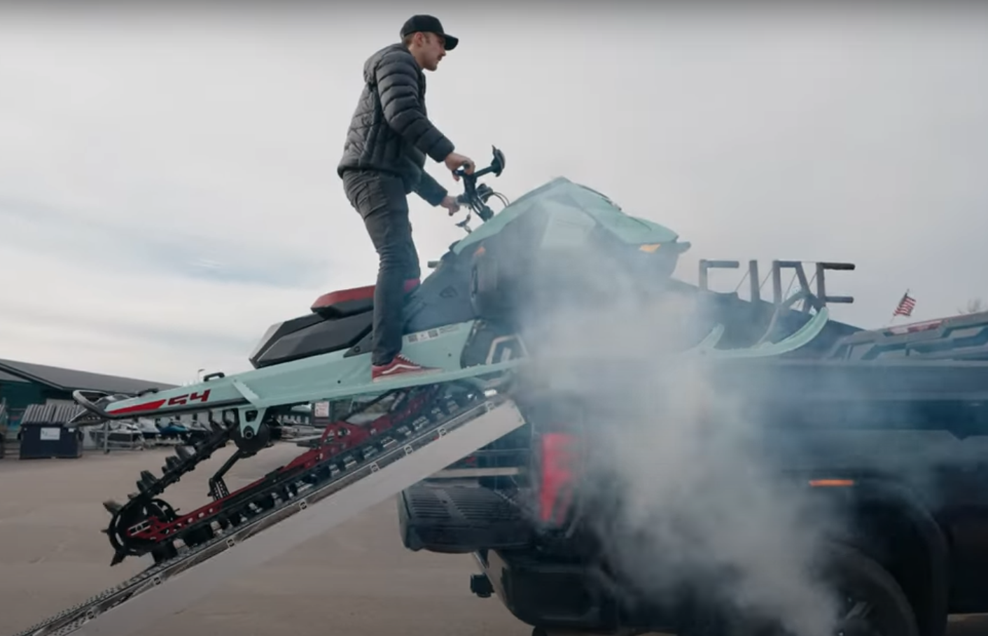 Jack Sarama Loading a Dura Deck Sled Deck